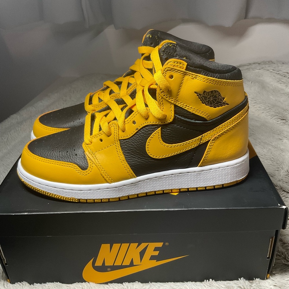 Nike Air Jordan High Top Sneakers - Yellow and Black